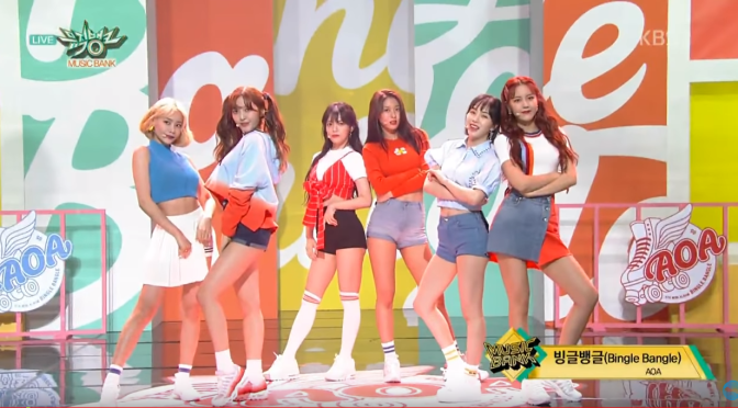 AOA Bingle Bangle at Music Bank