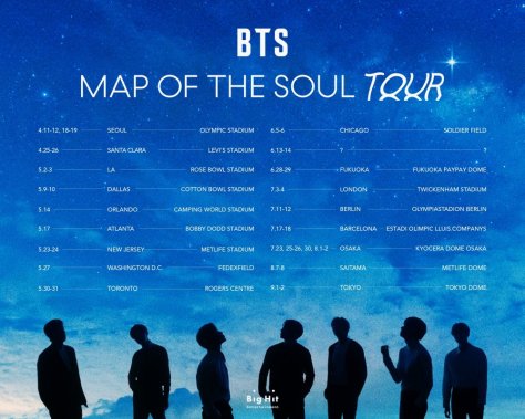 BTS Tour Schedule